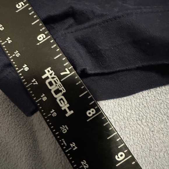 Fabletics The High Side Chino Shorts Mid-Rise Flat Front Deep Navy Mens Size 38 - Picture 10 of 11